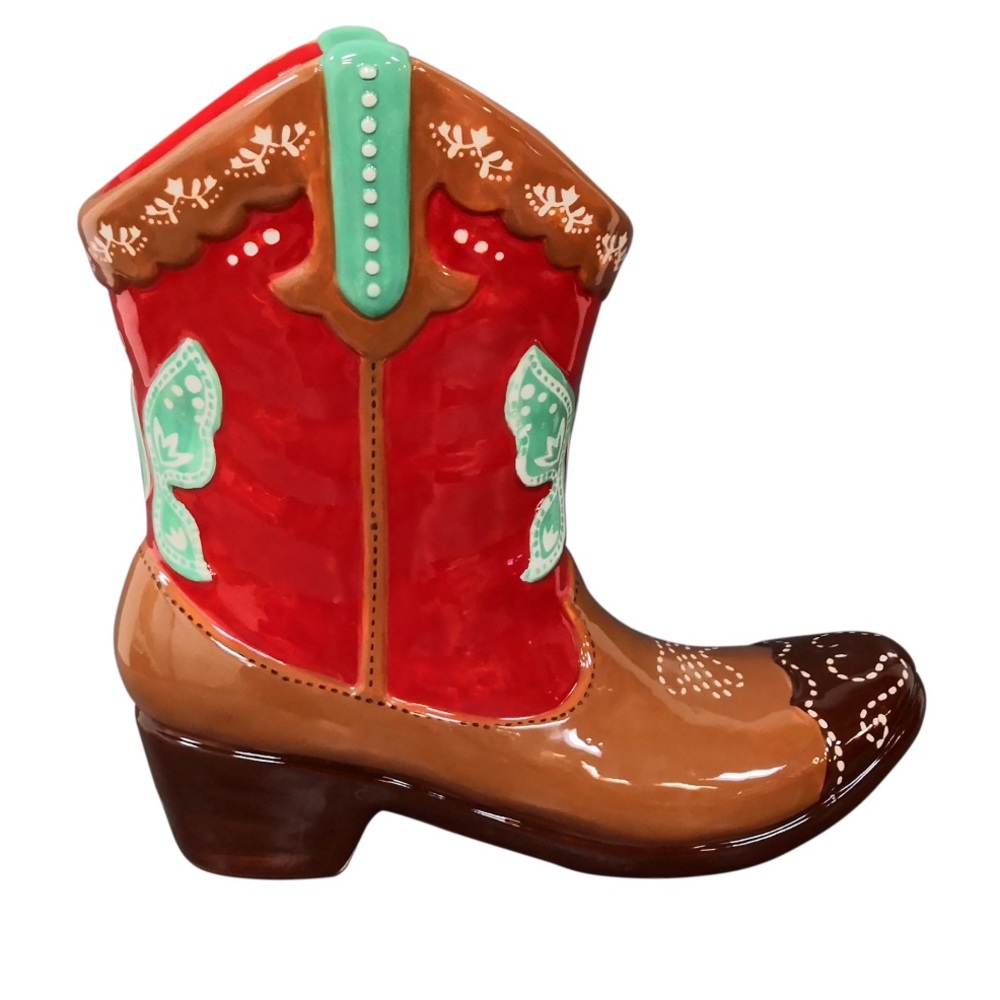 The Pioneer Woman Just Red Boot Planter